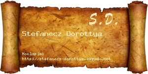 Stefanecz Dorottya névjegykártya